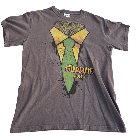 Sublime With Rome Tour T-Shirt Small Gildan Heavy Cotton Band Tee 2012 ? - Picture 1 of 8